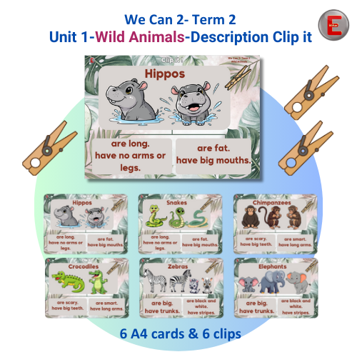 Unit 1-Wild Animals-Description Clip it