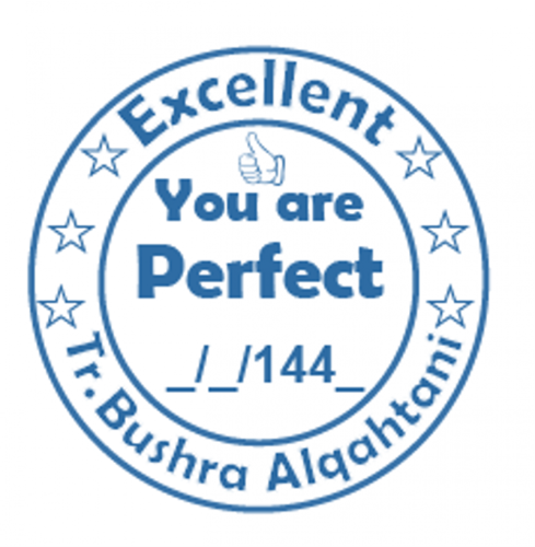 ختم دائري انجليزي ( حدد اللون والشكل )