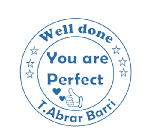 ختم دائري انجليزي ( حدد اللون والشكل )