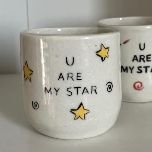 كوب yellow stars-240ml