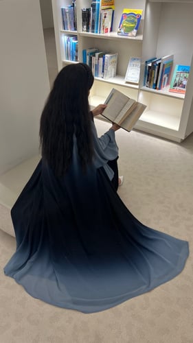عباية امبوري كلوش ازرق