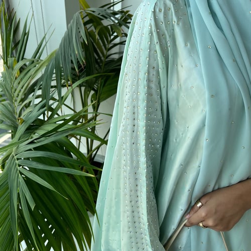 عباية بشت بكريستال منثور