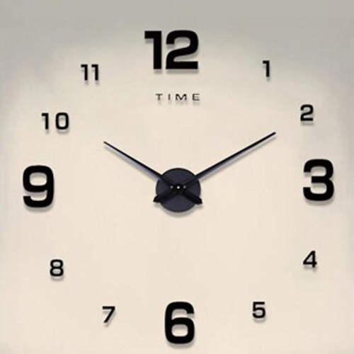 ساعة حائط بأرقام لاصقه - جودة عالية
