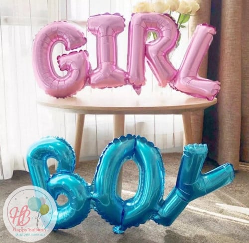 بالون كلمة بوي - قيرل