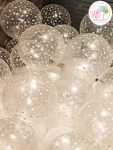 بالون النجوم الشفافه