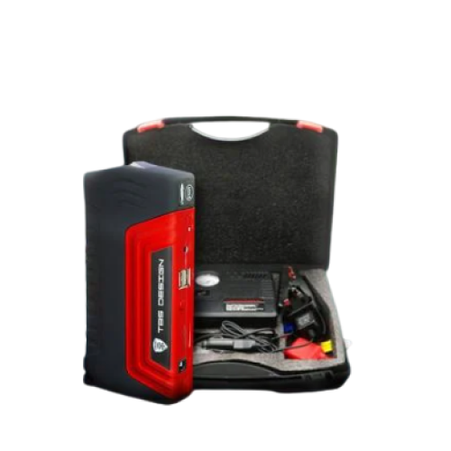 صندوق السيارة للطوارئ مزود بمنفاخ