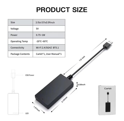محول كاربلاي + أندرويد أوتو