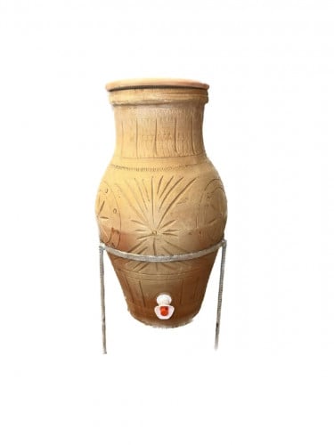 زير فخار مع قاعده حديد15لتر