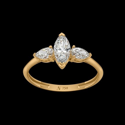 خاتم الماركيز 0.80 قيراط