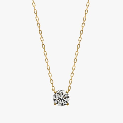 قلادة و سوارة و حلق سوليتير اي ڤي