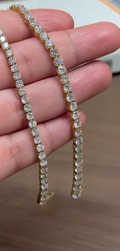 اسوارة تنس الماس مخبري ربع قيراط مقاس 19سم