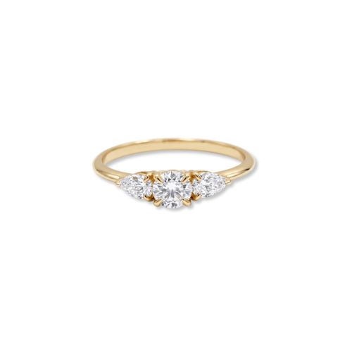 Triple Solitaire Ring - 0.53 Carat