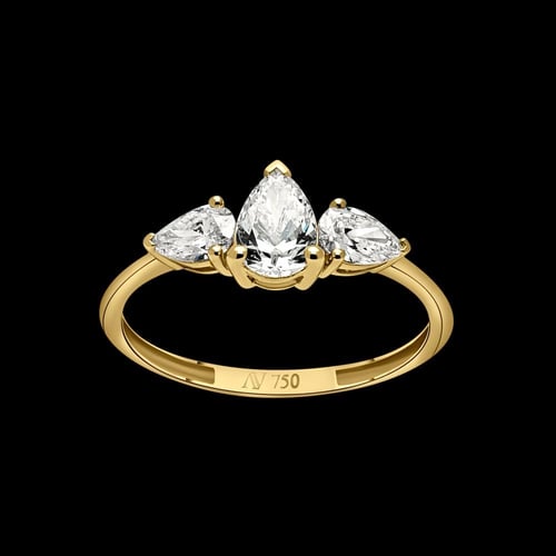 خاتم الدمعة 0.9 قيراط