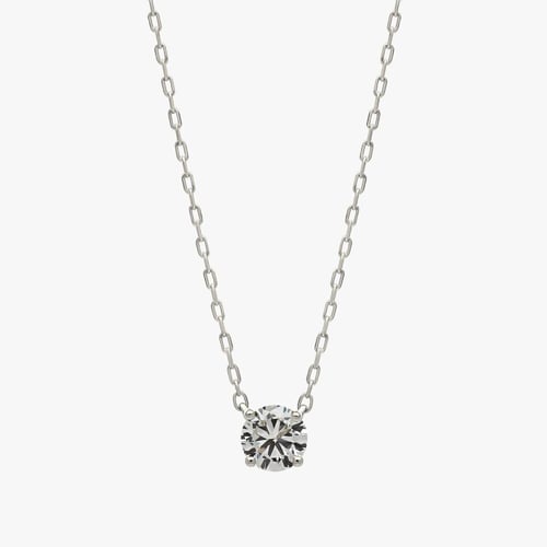 قلادة و سوارة و حلق سوليتير اي ڤي