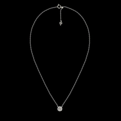 قلادة و حلق سوليتير اي ڤي