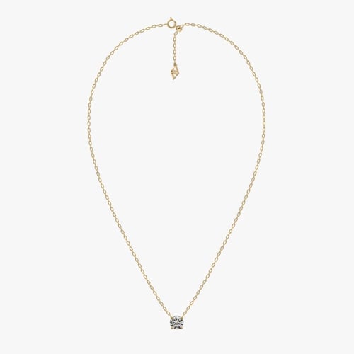 قلادة و حلق سوليتير اي ڤي