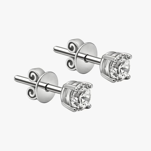 قلادة و سوارة و حلق سوليتير اي ڤي