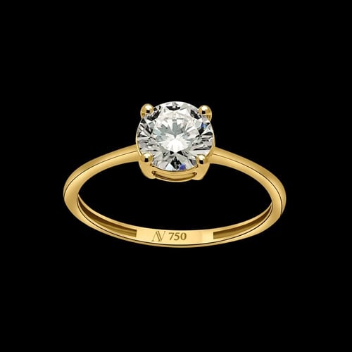 خاتم السوليتير قيراط