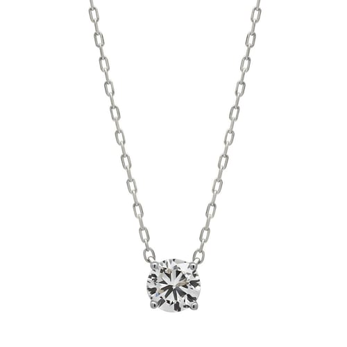 قلادة و حلق سوليتير اي ڤي