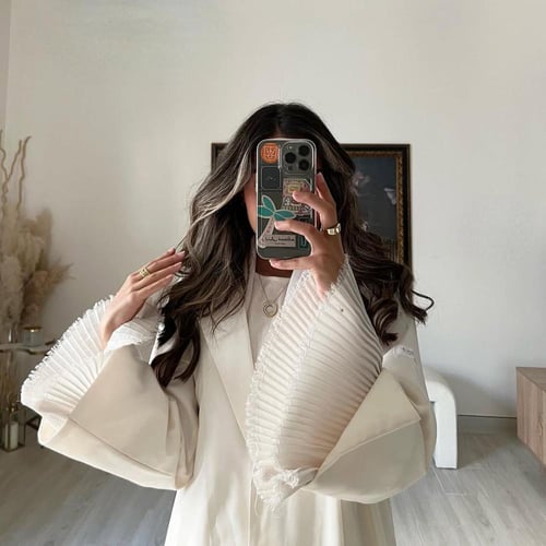 Light Off-white Katan Abaya