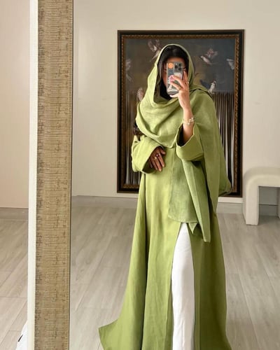 Linen Abaya & Tarha