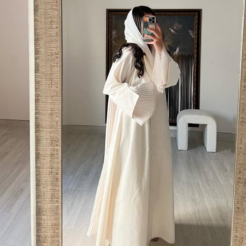 Light Off-white Katan Abaya
