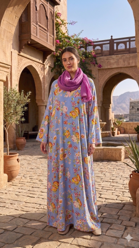 Dress with headscarf