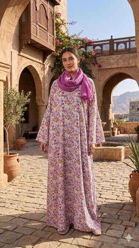 Dress with headscarf