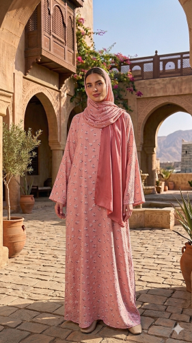 Dress with headscarf