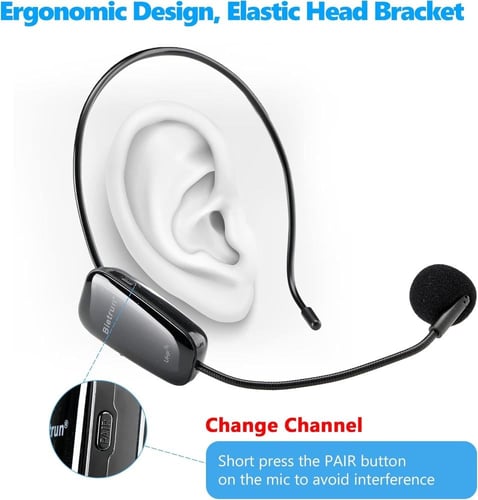 مايك شخصي لاسلكي مع سماعة