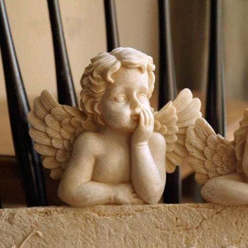 لوحة ديكور ترحيبية بشكل أطفال ملائكة welcome