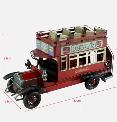 مجسم انتيك حديد بشكل باص لندن