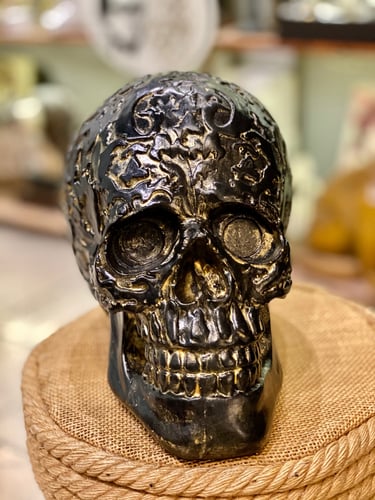جمجمة ديكور مودرن بالحجم الطبيعي ارتفاع 18 سم عرض...