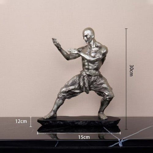 مجسمات مودرن تايكوندو لون فضي لؤلؤي