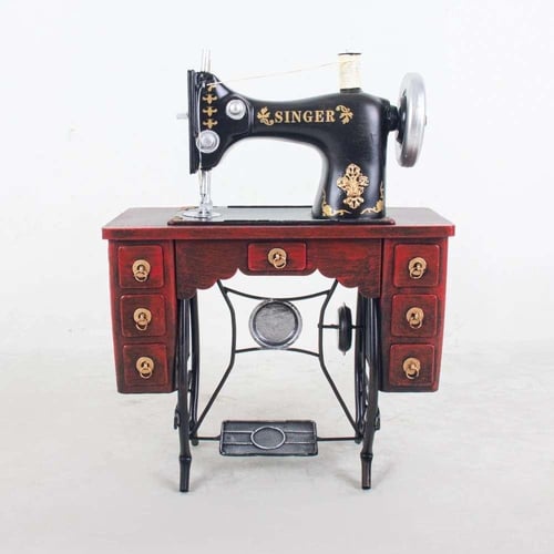 مجسم انتيك حديد ماكينة خياطة حجم كبير