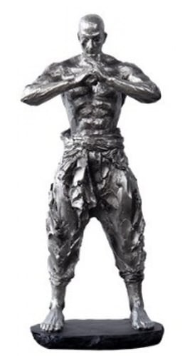 مجسمات مودرن تايكوندو لون فضي لؤلؤي