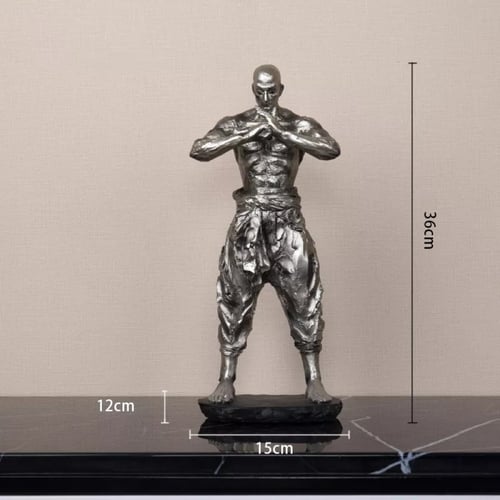 مجسمات مودرن تايكوندو لون فضي لؤلؤي