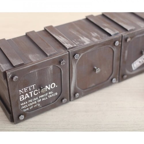 مجموعة من من 6بوكسات خشبية للتخزين وبشكل ديكور