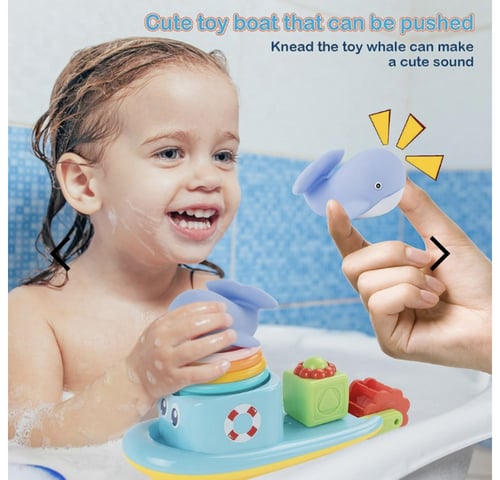 لعبة استحمام قارب مع حوت