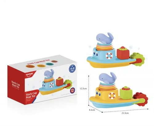 لعبة استحمام قارب مع حوت