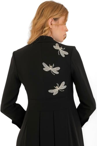 ايليقنت 1 بليزر - اسود فضي