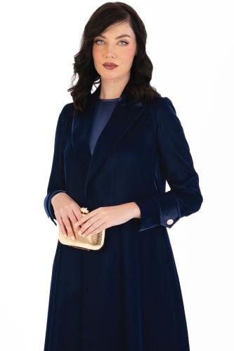 كاجوال بليزر - مخمل كحلي