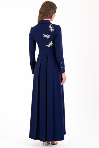 ايليقنت 1 بليزر - كحلي فضي