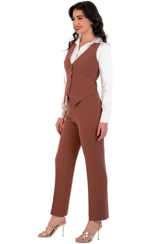 طقم سديرية - كراميل