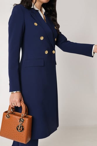 بالطو كلاسيك - كحلي