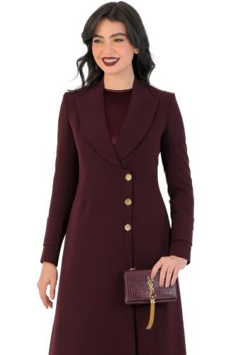 ايليقنت 1 بليزر - برغندي ذهبي