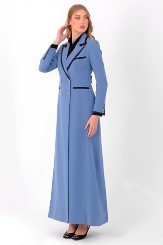 سلڤر بليزر - أزرق