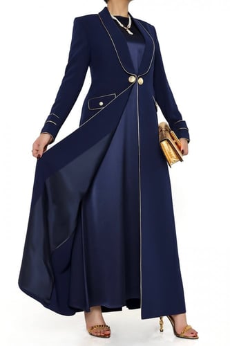 بلاتينيوم ذهبي بليزر - كحلي