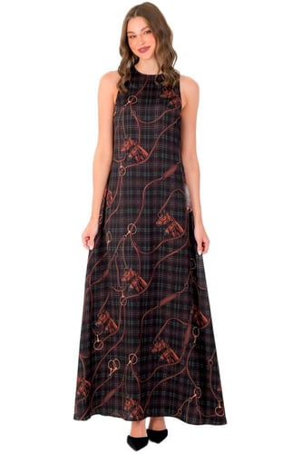 فستان حرير - حصان