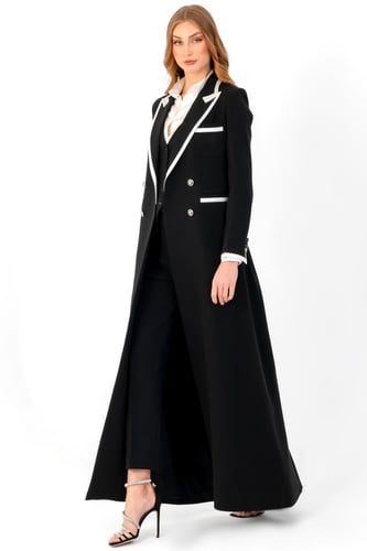 سلڤر بليزر - أسود